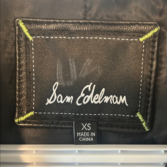 Sam Edelman Black Lamb Leather Moto Jacket - Picture 2 of 7